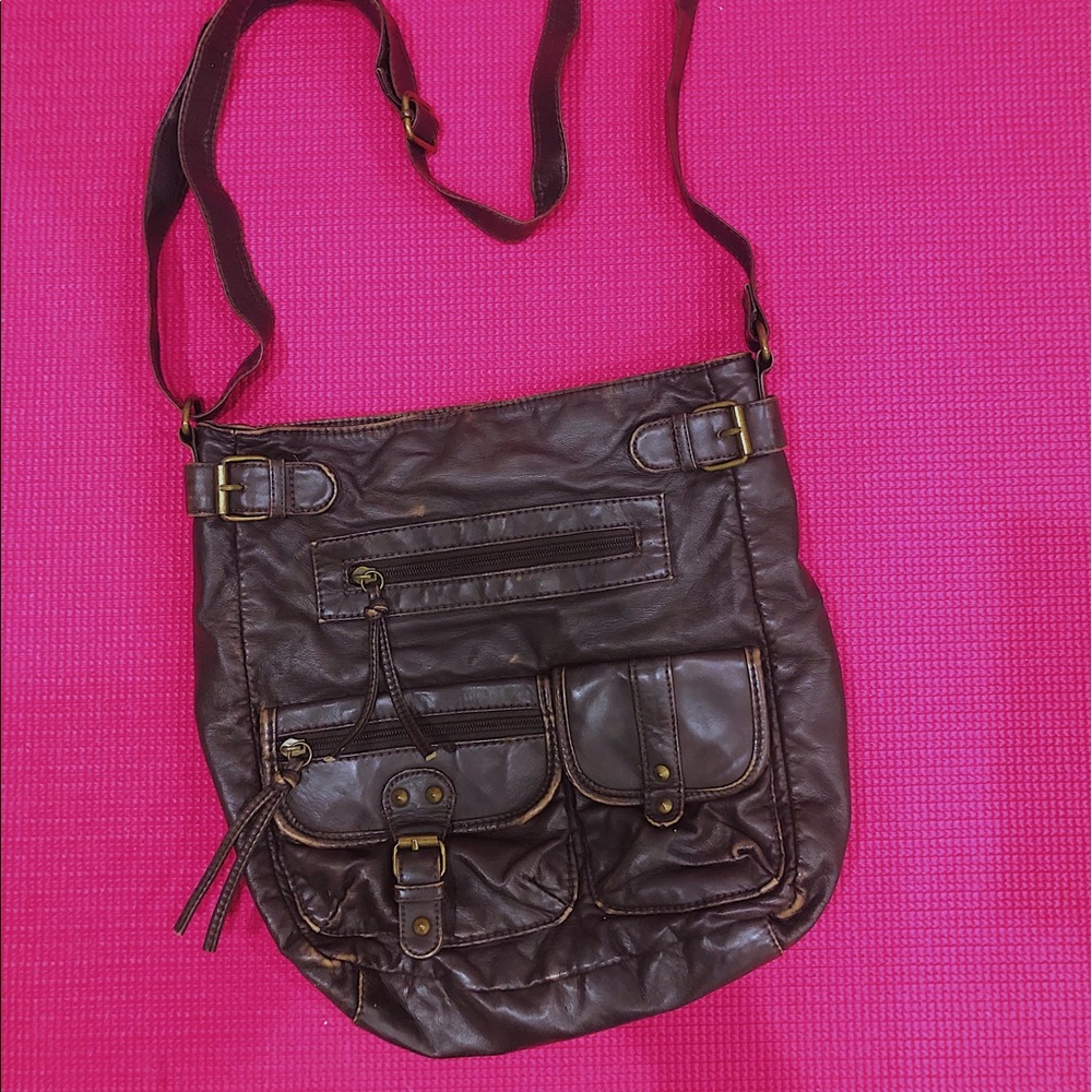 Brown Leather Shoulder Bag